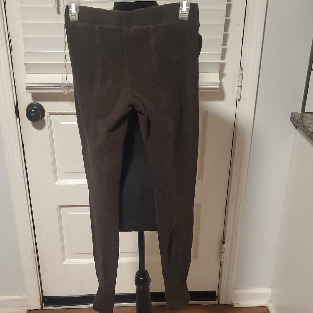 Vince Elastic Waistband Leggings - Brown Corduroy - Picture 6 of 8